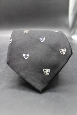 CORBATA DE HOMBRE RALPH LAUREN ETIQUETA PÚRPURA VINTAGE TODA SEDA ITALIANA NEGRA Foto 1 de 3