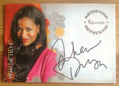 2002 ALIAS AUTOGRAPH CARD MERRIN DUNGEY as FRANCINE CALFO - Image 1 of 2