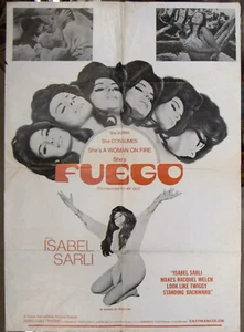 Fuego Isabel Sarli 40x27" Original Haven International Pictures Movie Poster 60s - Bild 1 von 5