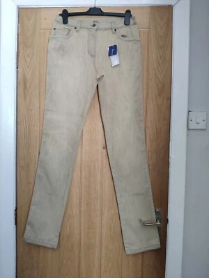 Light Khaki Straight Leg Jeans 34" Leg - Image 1 of 4