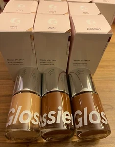 GLOSSIER STRETCH FLUID FOUNDATION 1 FL. OZ. PICK YOUR SHADE AUTHENTIC NEW IN BOX - Picture 1 of 8