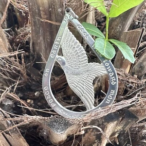 Wallace 1977 plata esterlina paz en la tierra adorno paloma - Imagen 1 de 7