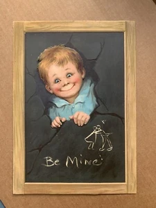 Rare Victorian Valentine Card - Raphael Tuck - Be Mine Boy ~  Brundage - Picture 1 of 5