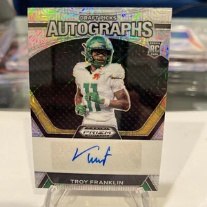 2024 Panini Prizm Draft Troy Franklin Rookie MOJO Auto #/25 🔥 Denver Broncos - Picture 1 of 4