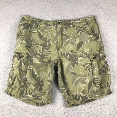 Pantalones Cortos Carga Faded Glory Ripstop Para Hombres 42 Verde Camuflaje Hawaiano Tiro Alto Sueltos Foto 1 de 4