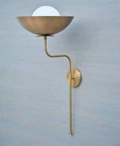 Mid-Century wall Sconces, Raw Brass Wall Lamp for Your Home Decor , Wall fixture - Picture 1 of 5