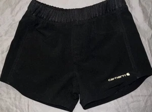 Girls Carhart Stretch Black Shorts-EUC-Size 7 - Picture 1 of 4