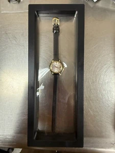 Seiko Automatic Hi-Beat 17 Jewels Water Resistant Black Leather Strap Watch 4134 - Picture 1 of 6