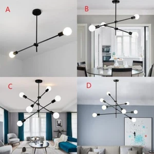 Kitchen Black Pendant Light Room Chandelier Lighting Home Ceiling Light Bar Lamp - Picture 1 of 14