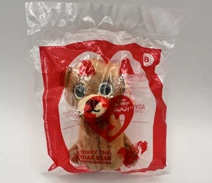 TY Tennie Beanie Boo HENRY THE KODIAK BEAR #8 McDonald's Happy Meal Toy - Picture 1 of 2
