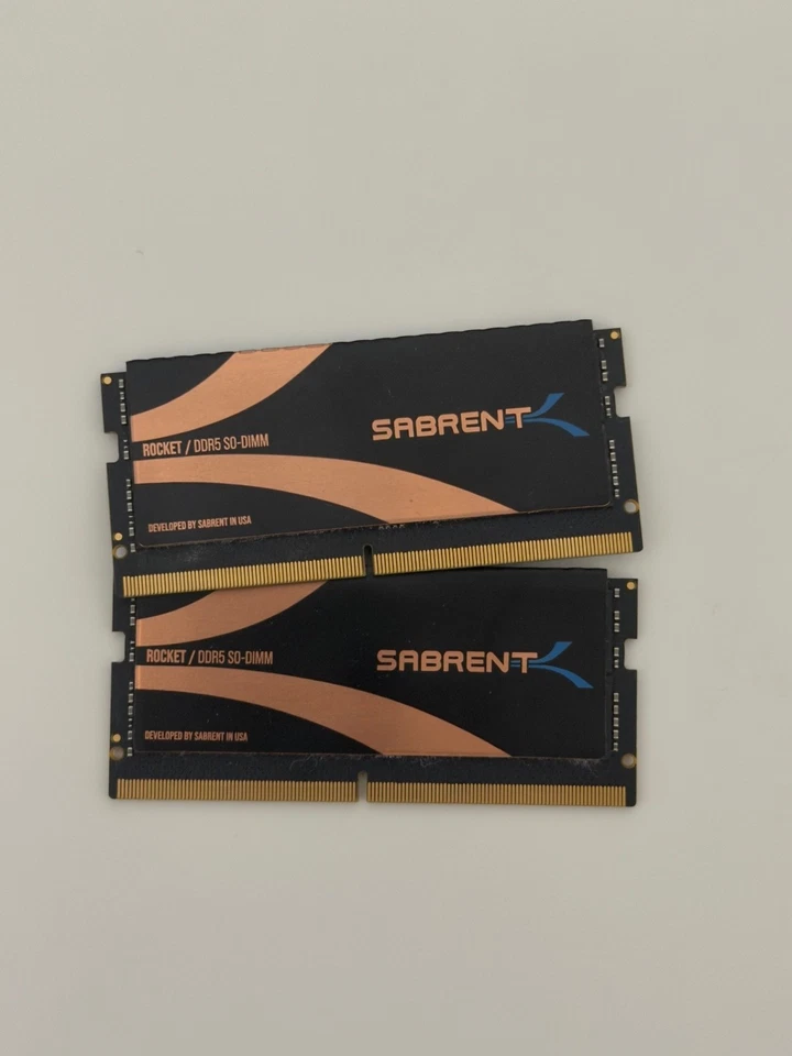 SABRENT Rocket Memory kit DDR5 SO-DIMM 32GB (2X16GB) 4800MHz - Immagine 1 di 1