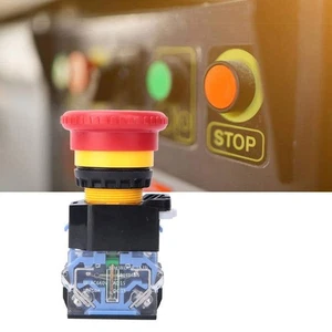 Mushroom Head Latching Stop Switch Suitable for Various Applications at 10A - Picture 1 of 6