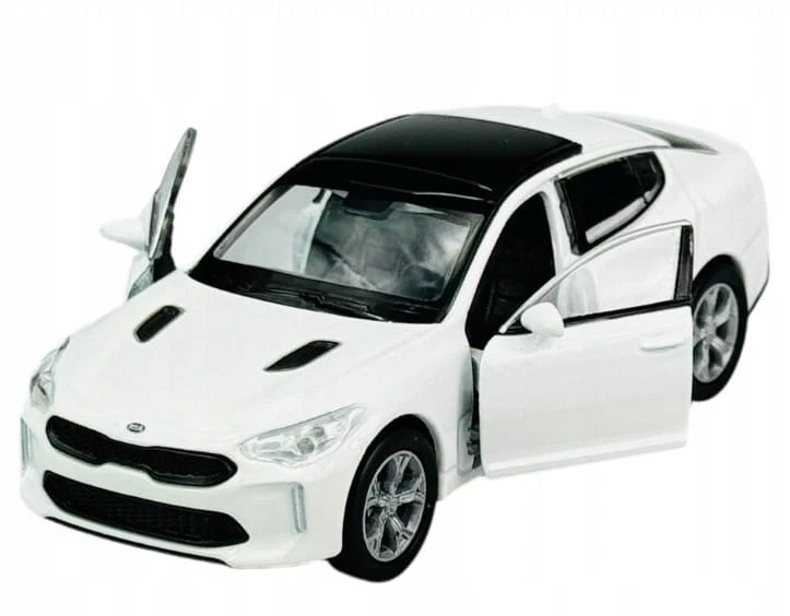 Белая литая модель автомобиля KIA премиум-класса в масштабе 1:34-1:39 Welly - Изображение 1 из 1