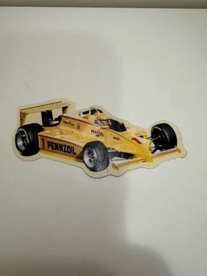 Vintage 1983 Rick Mears Pennzoil IndyCar Die-Cut Sticker – Deadstock - Image 1 of 4
