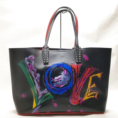 NO TARIFF Christian Louboutin Tote Bag  Black Leather 3970789 - Image 1 of 4