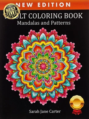 Adult Coloring Book: Mandalas and Patterns - image 1 of 2