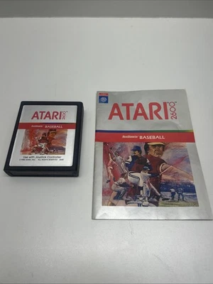 RealSports Baseball (Atari 2600, 1982) with Manual UNTESTED - Image 1 of 4