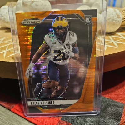 2025 Panini Prizm Draft Picks Football Kalel Mullings #64 Blue Prizm RC /75 - Image 1 of 2