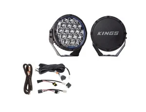 Kings 9" Lethal driving lights 1 Lux at 1,212m+ Plug N Play Wiring Harness Kit - Picture 1 of 12