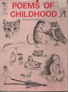 Vintage 1969 C.R. Gibson Poems Of Childhood Illustrator Joan Berg Victor HC DJ - Picture 1 of 2