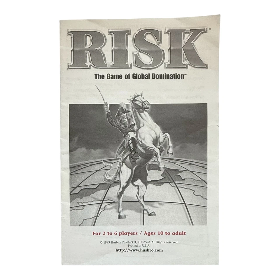 Reglas del juego de mesa de riesgo 1998 - 1999 Foto 1 de 1