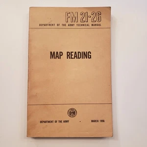 1956 Map Reading Dept Army Technical Navy Guide FM 21 26 Cartography - Picture 1 of 7