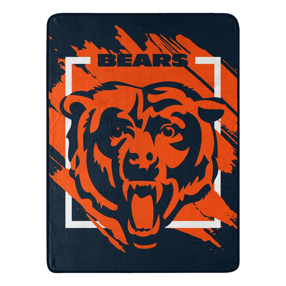 Manta súper de felpa Chicago Bears NFL Northwest 46"x60" Foto 1 de 1