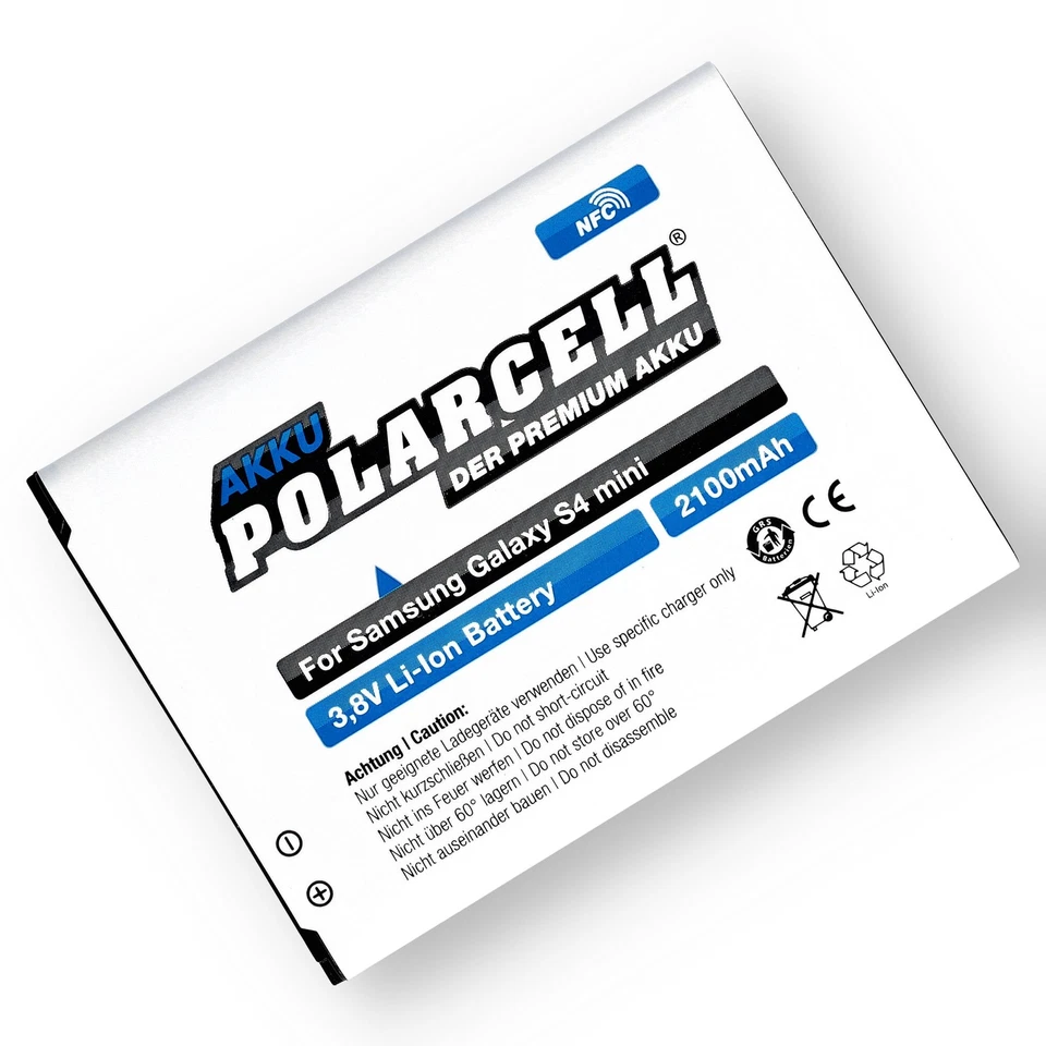 PolarCell Li-Ion Akku für Samsung Galaxy inkl. NFC-Antenne - 2100 mAh/3,8V