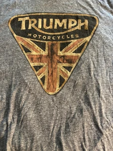 Camiseta Triumph Motorcycles Lucky Brand XL gris casi como nueva + super limpia - Imagen 1 de 3