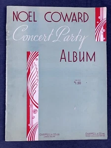 RARE NOEL COWARD Concert Party Album Songbook Sheet Music London 1938 6 songs - Picture 1 of 11