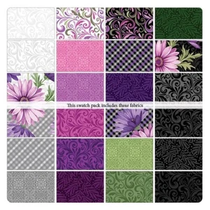 Feline Drive Stoff 5" Quadrate Miss Marguerite Charm Pack 42 Stück Benartex - Bild 1 von 7
