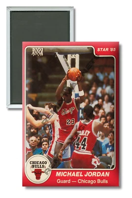 Michael Jordan 1984 Star Chicago Bulls RC Rookie 2" x 3" Magnet - Image 1 of 3