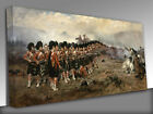 Thin Red Line Battle of Balaclava 1881 Panoramic Canvas Wall Art Picture Print