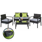 Gardeon Outdoor Sofa Set Wicker Lounge Setting Table And Chairs Storage Cover