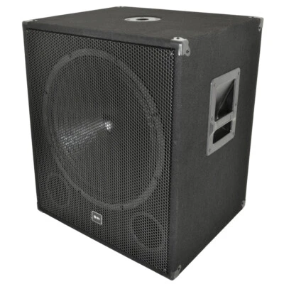 QTX Sound QT18SA Active Powered Subwoofer 1000W DJ Disco Sub XLR Bass Sub - Image 1 of 3