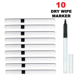 SLIM DRY WIPE Memo Board Markers DRY WIPE PENS Thin Fine Narrow Nib WALLCHARTS - Picture 1 of 19