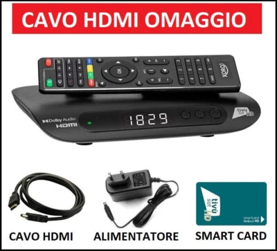 Decoder Tivusat HD Certificato Tv sat Con Scheda Inclusa da Attivare Con Scart - Immagine 1 di 4