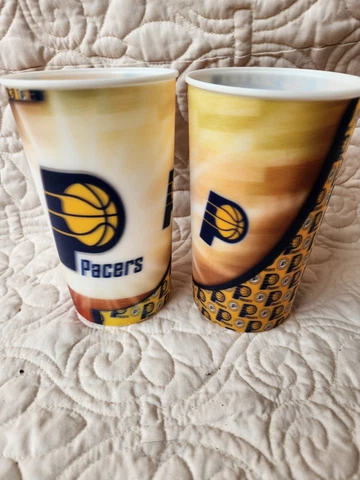 Indiana Pacers 22oz 3-D Holographic Plastic Cups NBA Licensed (2 pack)-NEW Cover