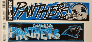NFL Carolina Panthers Bumper Sticker, New (Lot of 2) - Picture 1 of 1