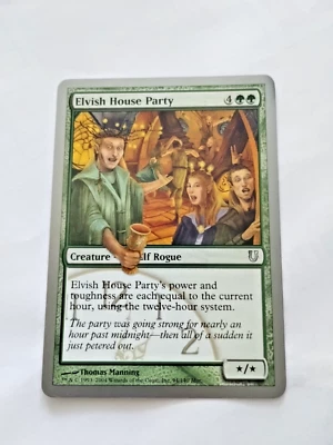 MTG Elvish House Party Unhinged Regular Uncommon - Uncirculated - Image 1 of 3