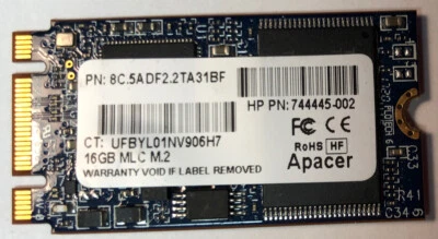 Apacer 16gb MLC m.2 HP PN: 744445-002 - Image 1 of 2