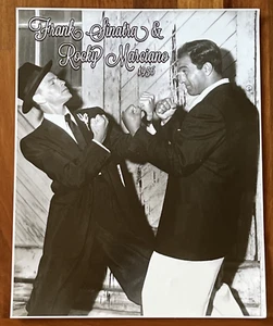 Frank Sinatra and Rocky Marciano photo 1956 16" x 20" - Picture 1 of 9