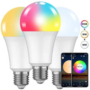 Bluetooth Smart Life LED Glühbirne E27 dimmbare Lampe Light Tuya APP/Google Home - Bild 1 von 14
