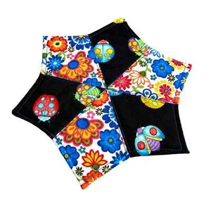 NEW Handmade Brightly Colored Candle Mat, Table Topper, Mug or Snack Rug - Picture 1 of 2