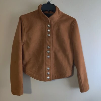 Chaqueta recortada County Clothing Co para mujer talla M polar forrada sherpa occidental Foto 1 de 4