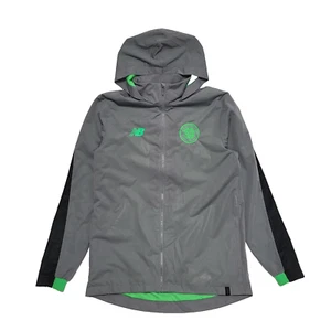 New Balance Grey Black Sports Lightweight Hooded Jacket Men's UK L EU 54 K7 - Picture 1 of 8