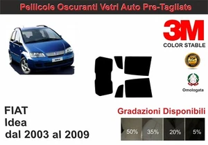 pellicola oscurante vetri Fiat Idea dal 2003 al 2009 kit posteriore - Imagen 1 de 1