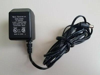 Sino American Model A10930C Class 2 AC Adapter 9V AC 300mA Netzteil - Bild 1 von 4