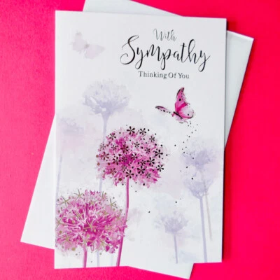 SIMON ELVIN With Sympathy Thinking Of You Card Condolence Bereavement Loss