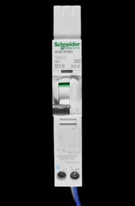 VAT INC Schneider SEE116B03 16A Current Rating, 1P Poles, 30mA RCBO (63) - Picture 1 of 2